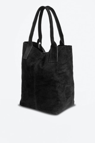 Sac porté épaule en cuir - Noir