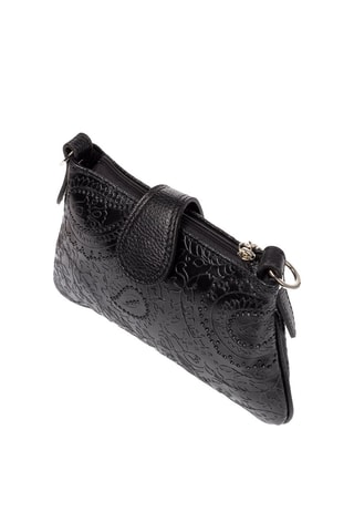 Sac bandoulière en cuir Allerona - Noir