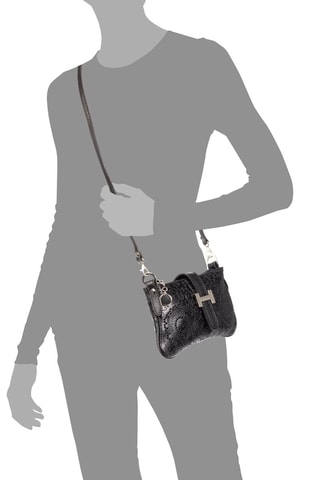 Sac bandoulière en cuir Allerona - Noir