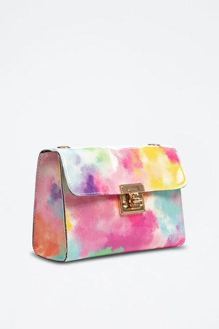 Sac bandoulière - Vert et rose