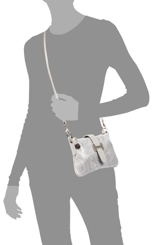 Leren Schoudertas - Grijs