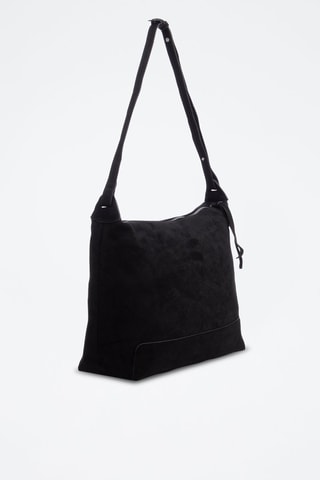 Mala de ombro em couro Atella - Preto - 