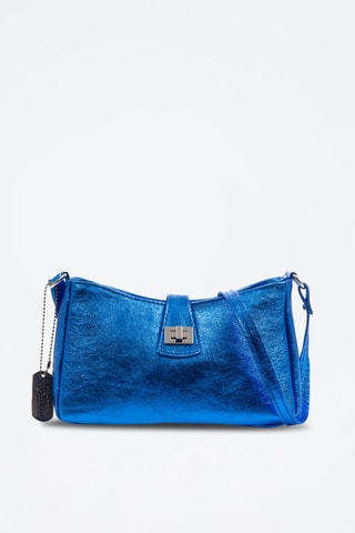 Sac porté épaule en nubuck Arsoli - Bleu