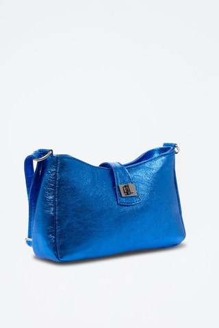 Sac porté épaule en nubuck Arsoli - Bleu