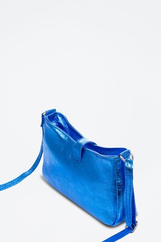Sac porté épaule en nubuck Arsoli - Bleu