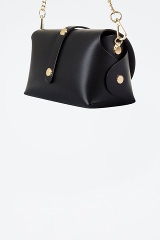 Sac bandoulière en cuir Aurora - Noir