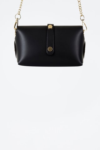 Sac bandoulière en cuir Aurora - Noir