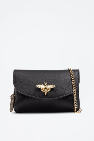 Sac bandoulière en cuir Aquilonia - Noir