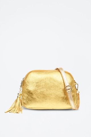 Sac bandoulière en cuir Aliminusa - Doré