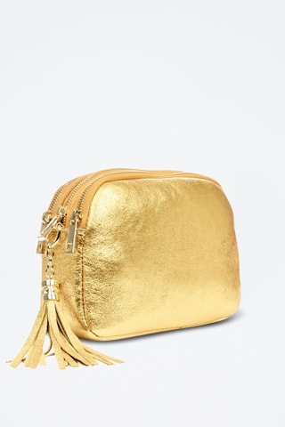 Sac bandoulière en cuir Aliminusa - Doré