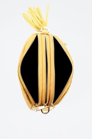 Sac bandoulière en cuir Aliminusa - Doré