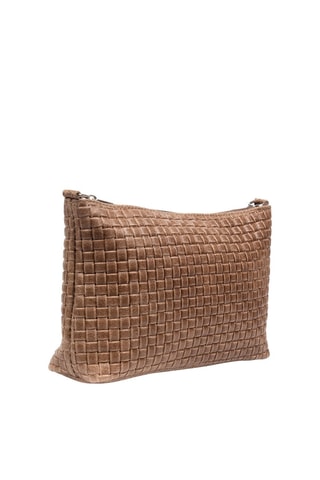 Sac bandoulière en cuir - Marron