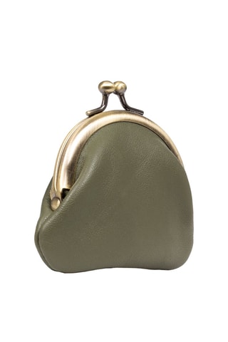 Porte-monnaie en cuir - Vert