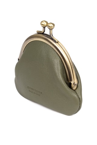 Porte-monnaie en cuir - Vert