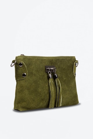 Sac bandoulière en cuir Savina - Vert