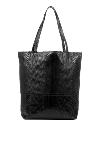 Mala shopper em nobuck - Preto - 