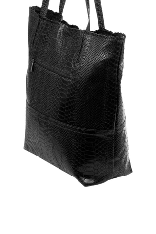 Mala shopper em nobuck - Preto - 