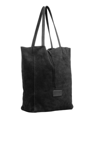 Sac porté épaule en nubuck - Noir