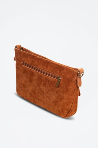 Sac bandoulière en nubuck Arre - Noir et marron