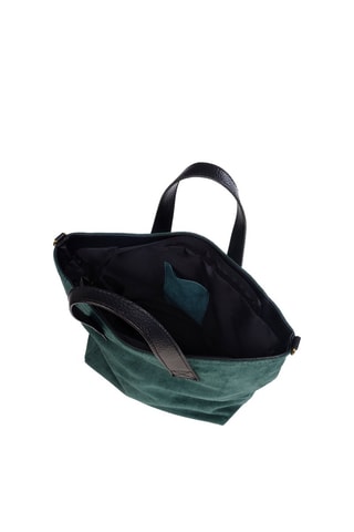 Sac à main en nubuck - Bleu