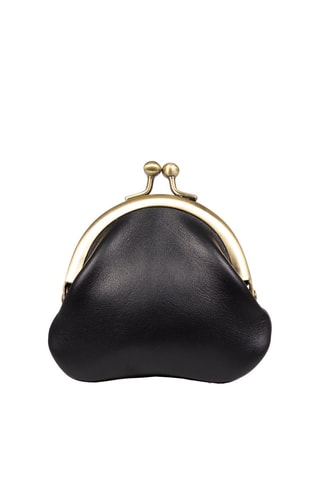 Porte-monnaie en cuir Ausilia Monedero - Noir