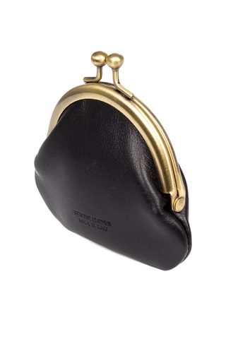 Porte-monnaie en cuir Ausilia Monedero - Noir
