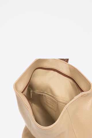 Mochila em couro Edvige Bege - Bege