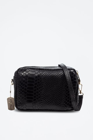 Sac bandoulière en cuir Degna - Noir