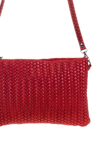 Sac bandoulière en cuir Oleggio - Rouge