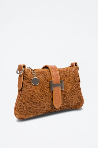 Sac bandoulière en cuir Allerona - Marron