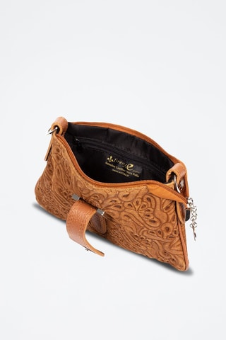 Sac bandoulière en cuir Allerona - Marron