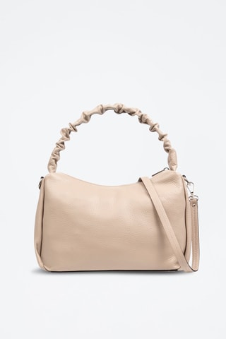 Sac porté épaule en cuir Amatrice - Beige