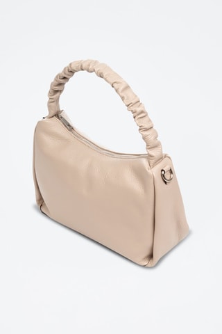 Sac porté épaule en cuir Amatrice - Beige