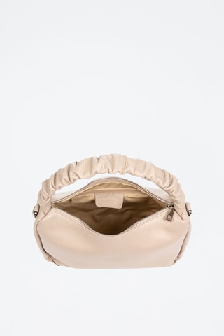 Sac porté épaule en cuir Amatrice - Beige