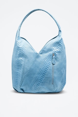 Sac à main en nubuck Jesi - Bleu