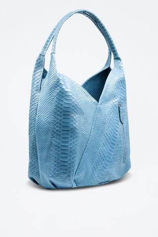 Sac à main en nubuck Jesi - Bleu