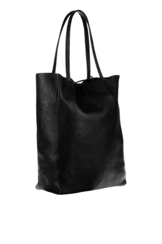 Sac porté épaule en nubuck - Noir