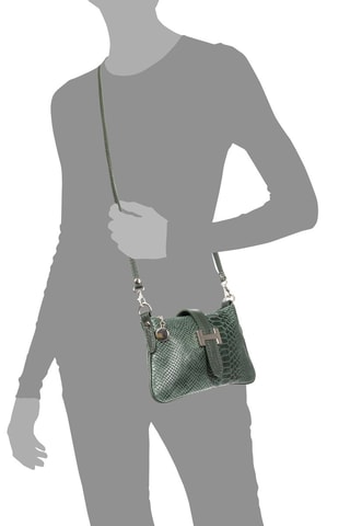 Sac bandoulière en cuir Allerona - Vert