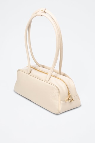 Mala de ombro de couro Baranzate- Bege - 