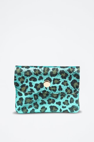 Porte-monnaie en cuir - Bleu