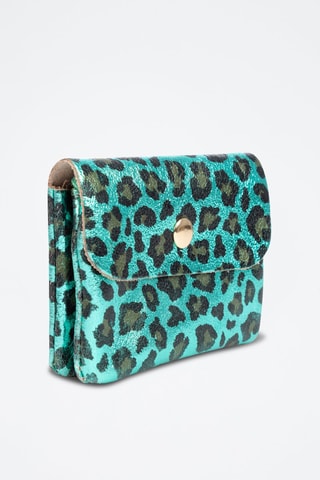 Porte-monnaie en cuir - Bleu