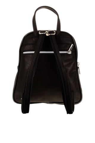 Mochila em couro - Preto - Preto
