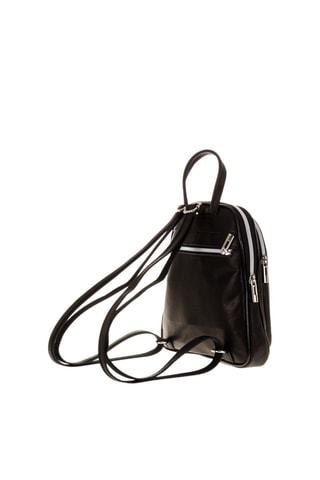 Mochila em couro - Preto - Preto