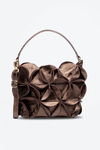 Sac porté épaule en cuir - Doré