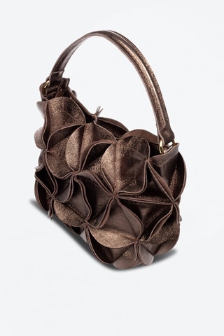 Sac porté épaule en cuir - Doré