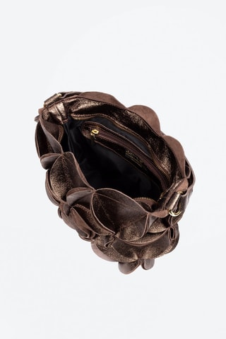 Sac porté épaule en cuir - Doré