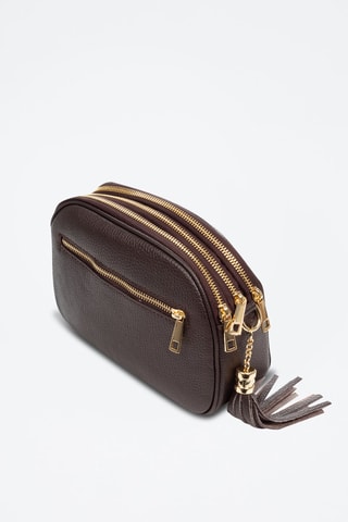 Sac bandoulière en cuir Aliminusa - Marron