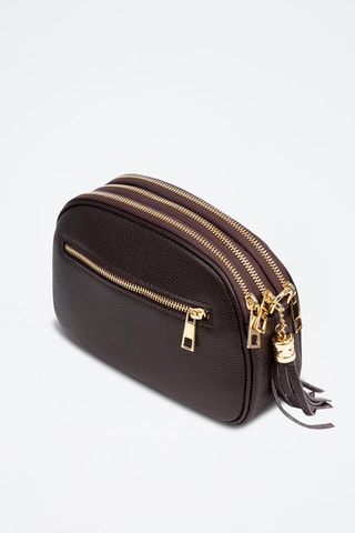 Sac bandoulière en cuir - Marron