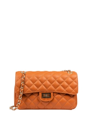 Sac bandoulière en cuir Caeli - Marron