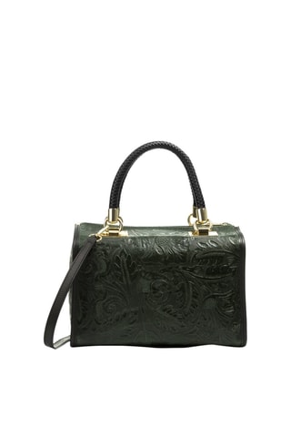 Sac bowling en cuir - Vert et doré